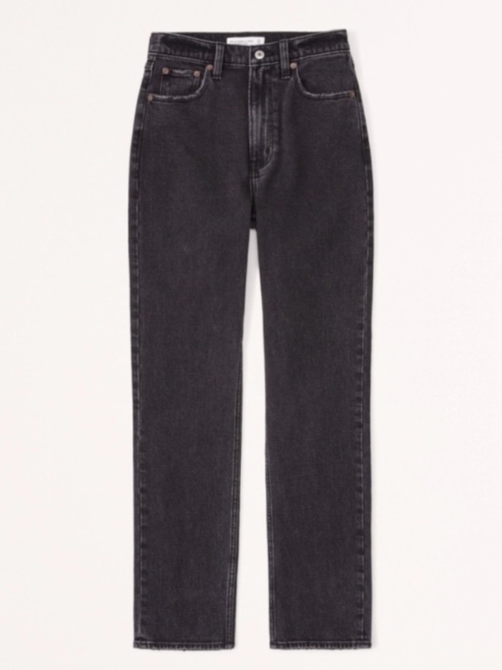 Abercrombie & Fitch High-Rise Curve Love Straight Jeans - Picture 1 of 4